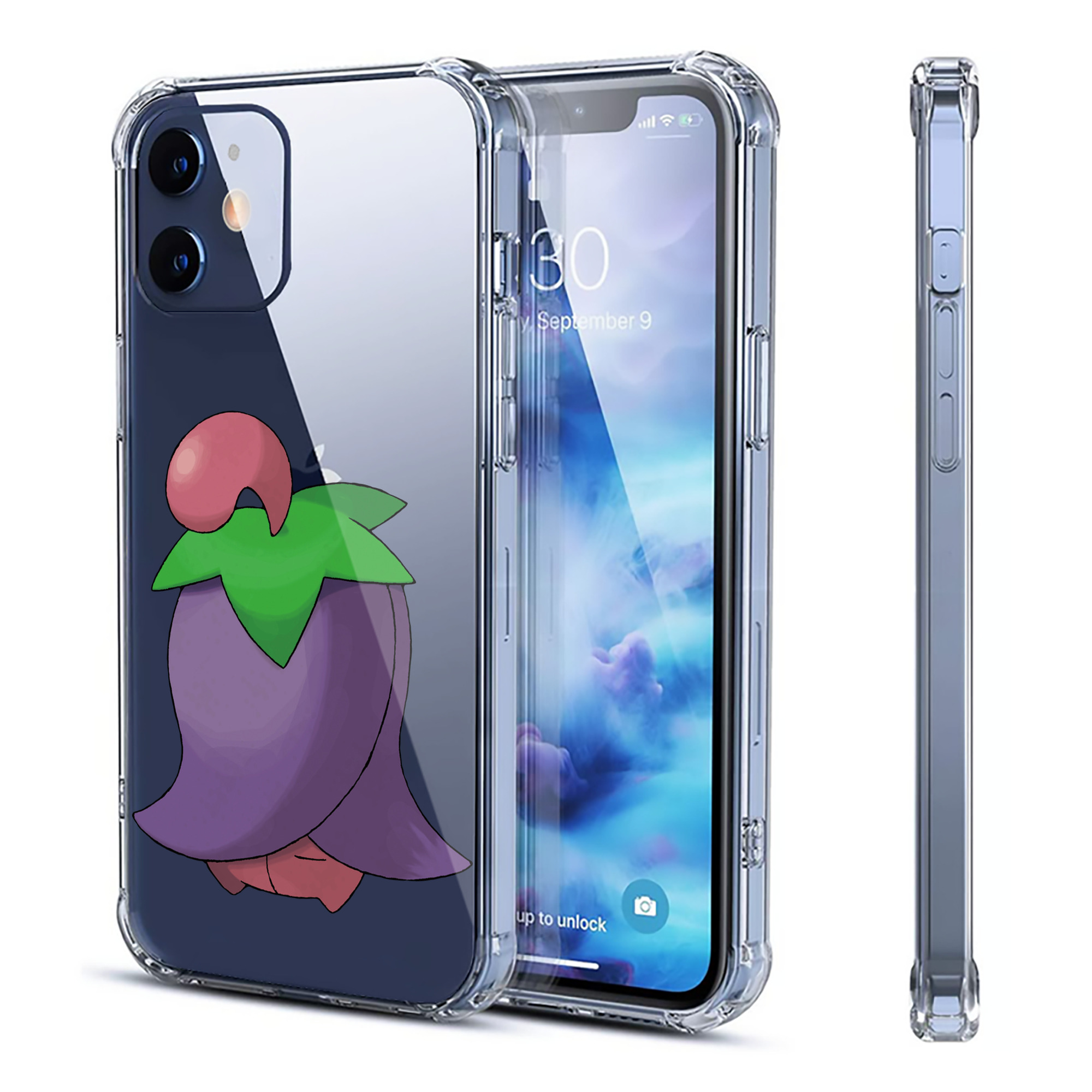 （画像用） ポケットモンスター Pokémon 【iPhone 12シリーズ対応】透明スマホケース（クリアソフトケース）
